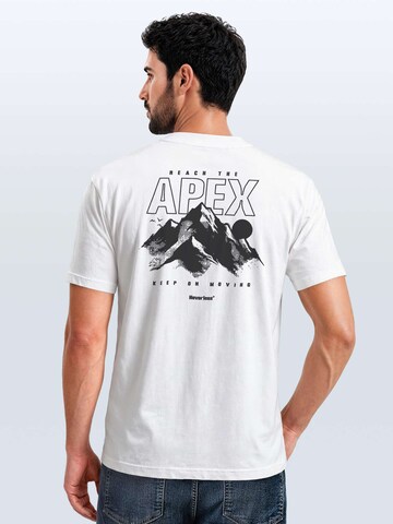 Neverless Shirt 'Apex mountain' in White