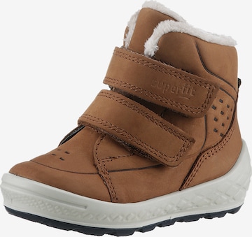 SUPERFIT Snow Boots in Brown: front