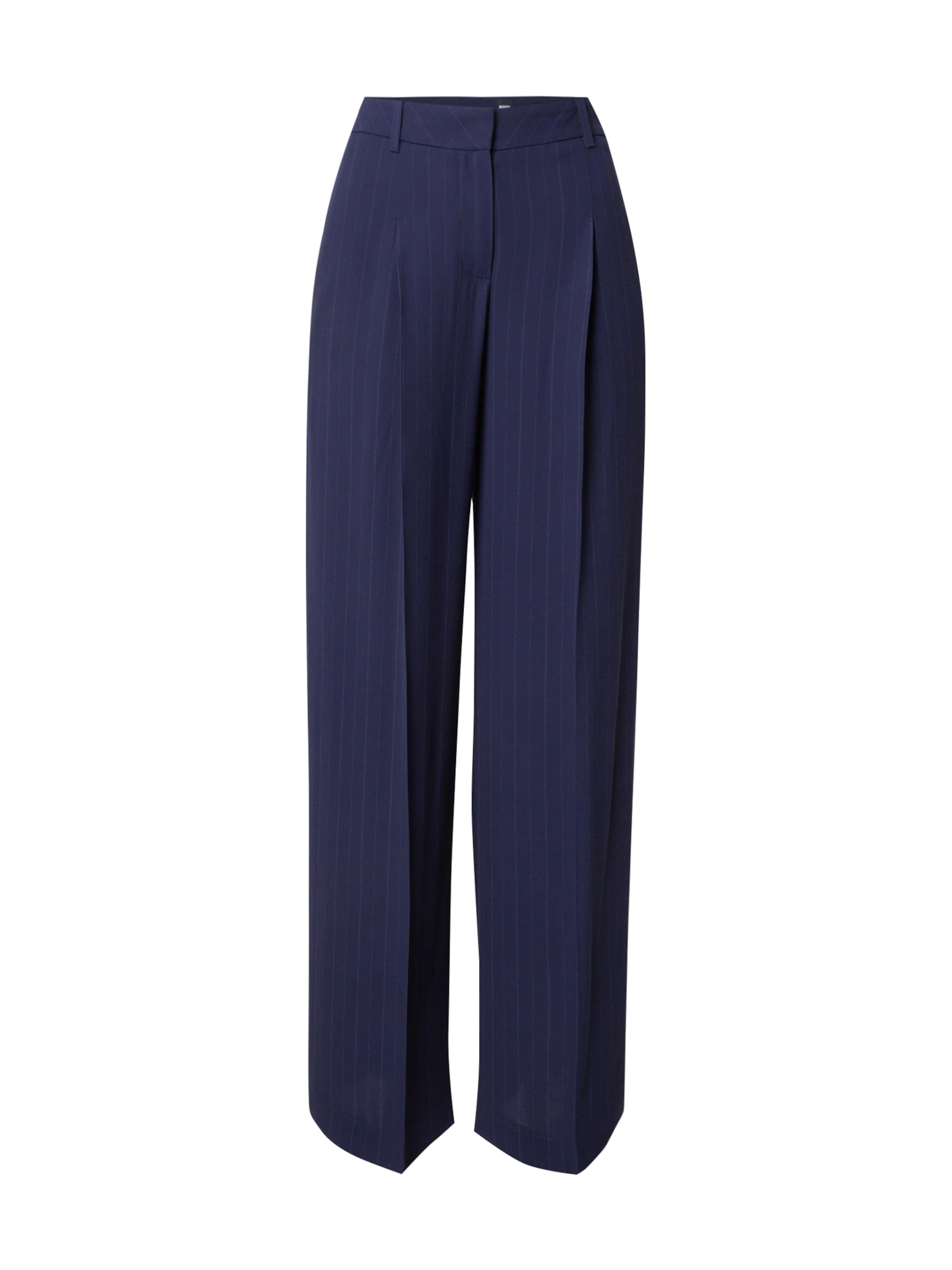 Wide Leg Pantalon à pince 'Tiana4' BOSS en bleu : devant