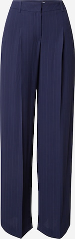 Wide leg Pantaloni con pieghe 'Tiana4' di BOSS in blu: frontale