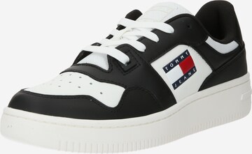 Tommy Jeans - Zapatillas deportivas bajas 'Retro Basket Ess Meg 3A3' en negro: frente