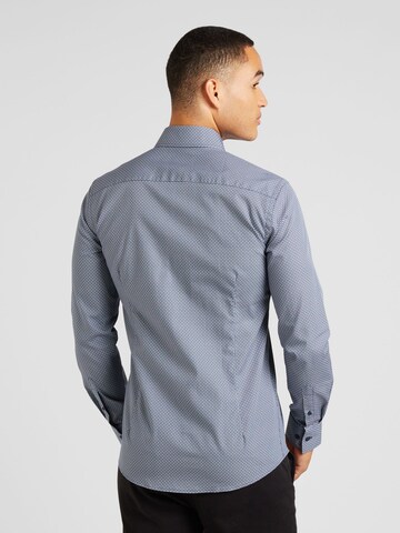 Bruun & Stengade Slim Fit Hemd 'Howard' in Blau