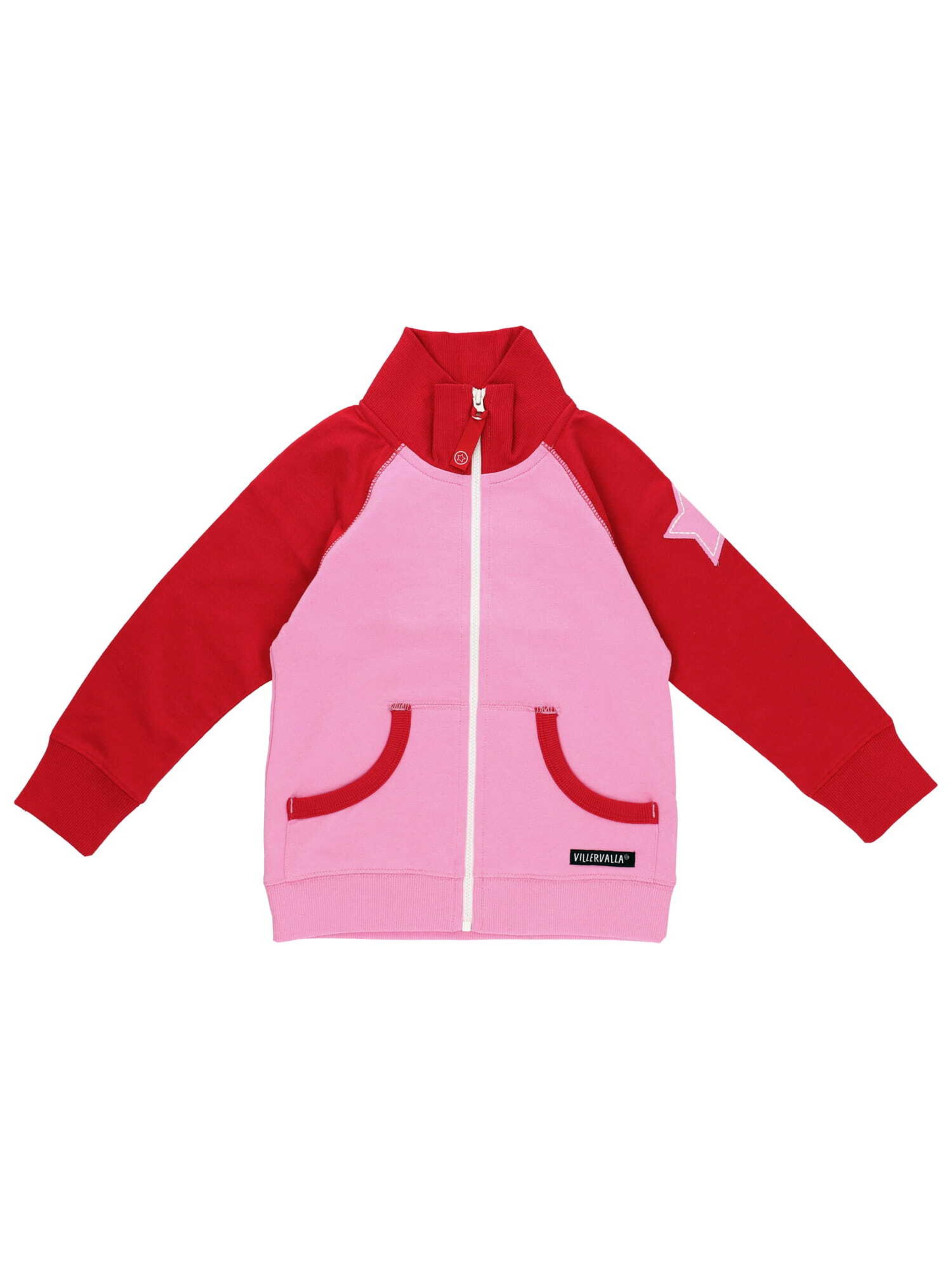 Villervalla Zip-Up Hoodie in Pink: front