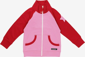 Villervalla Zip-Up Hoodie in Pink: front