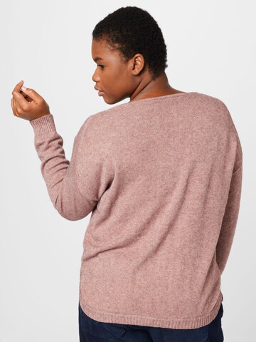 ONLY Carmakoma Sweater 'Margareta' in Pink