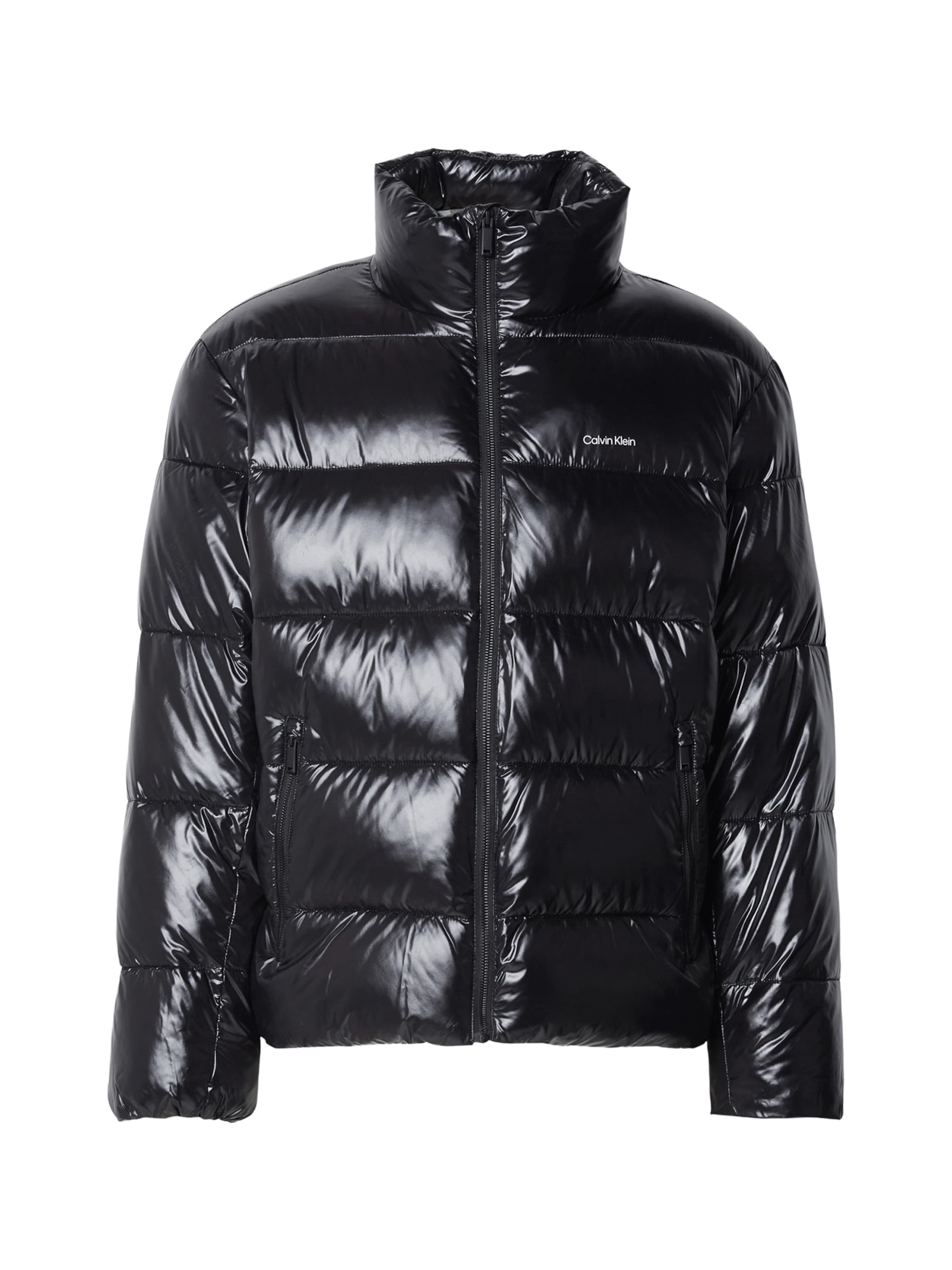 Calvin Klein Зимняя куртка в Черный: спереди