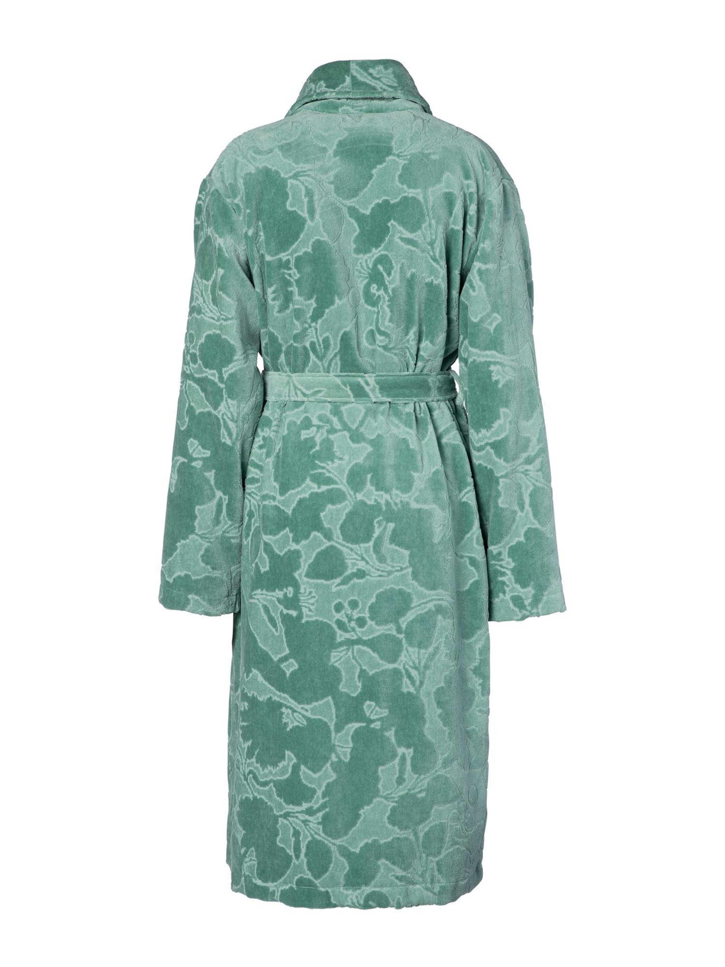 ESSENZA Long Bathrobe ' Rosie ' in Green
