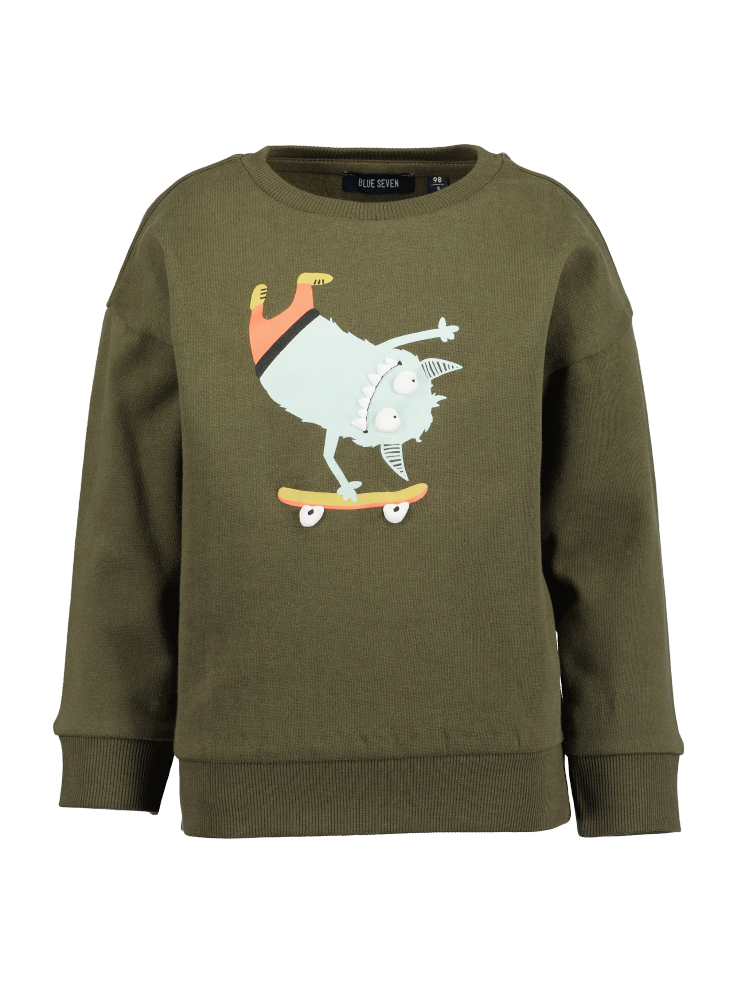 Sweat BLUE SEVEN en vert : devant