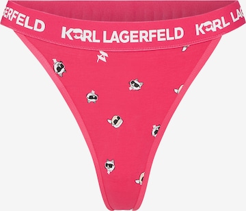 Karl Lagerfeld String 'Ikonik' i pink: forside