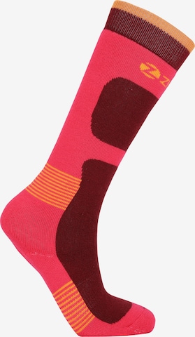 ZigZag Athletic Socks 'Tippy' in Red