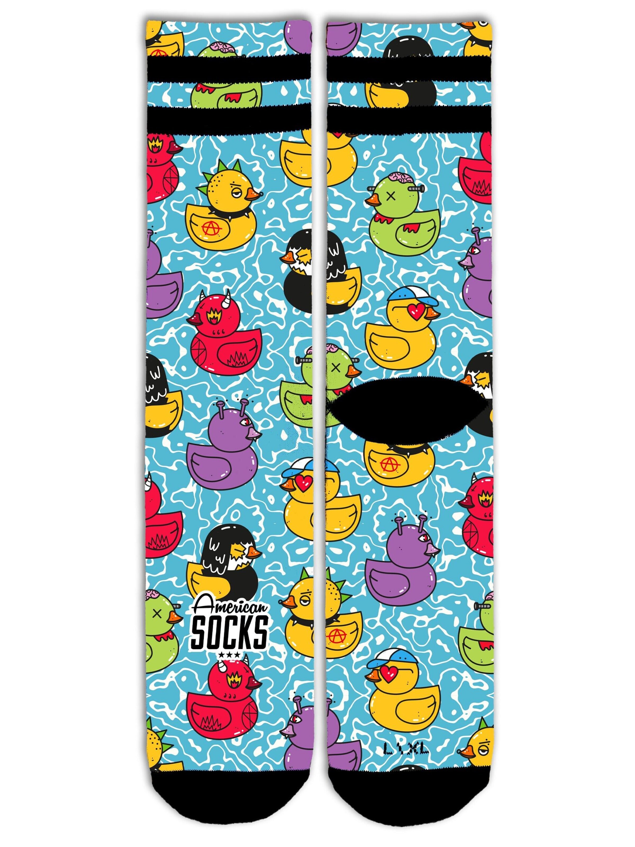 Chaussettes 'Tub Duck' American Socks en bleu