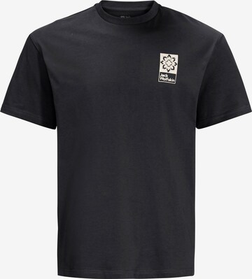 T-shirt JACK WOLFSKIN en noir : devant