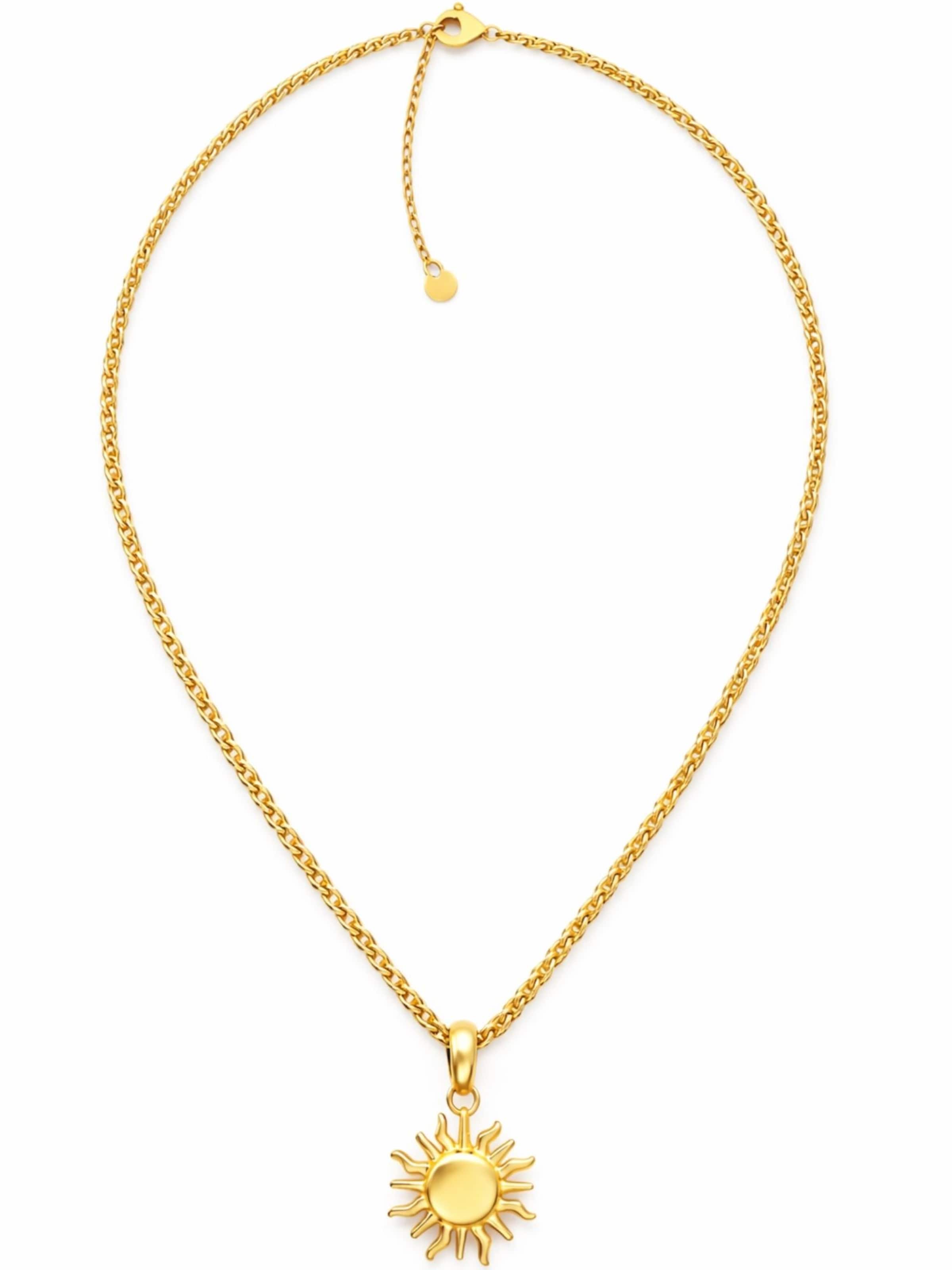 BS Schmuckdesign Necklace 'Solana' in Gold: front