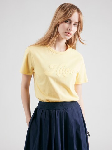 HUGO Shirt 'Damacia_4' in Yellow: front