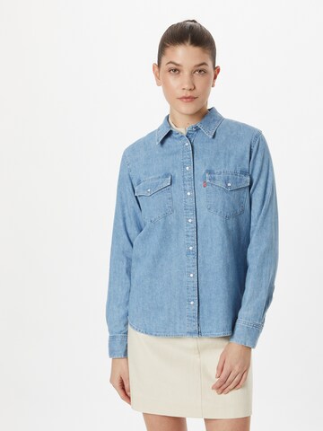 LEVI'S ® Blouse 'Iconic Western' in Blue: front