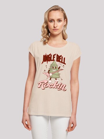 F4NT4STIC Shirt 'Jingle Bell Rocking' in Beige: Vorderseite
