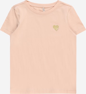 T-Shirt KIDS ONLY en rose : devant