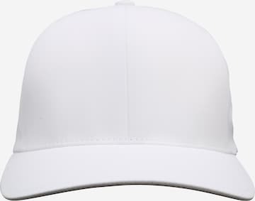 Cappello da baseball 'Delta' di Flexfit in bianco
