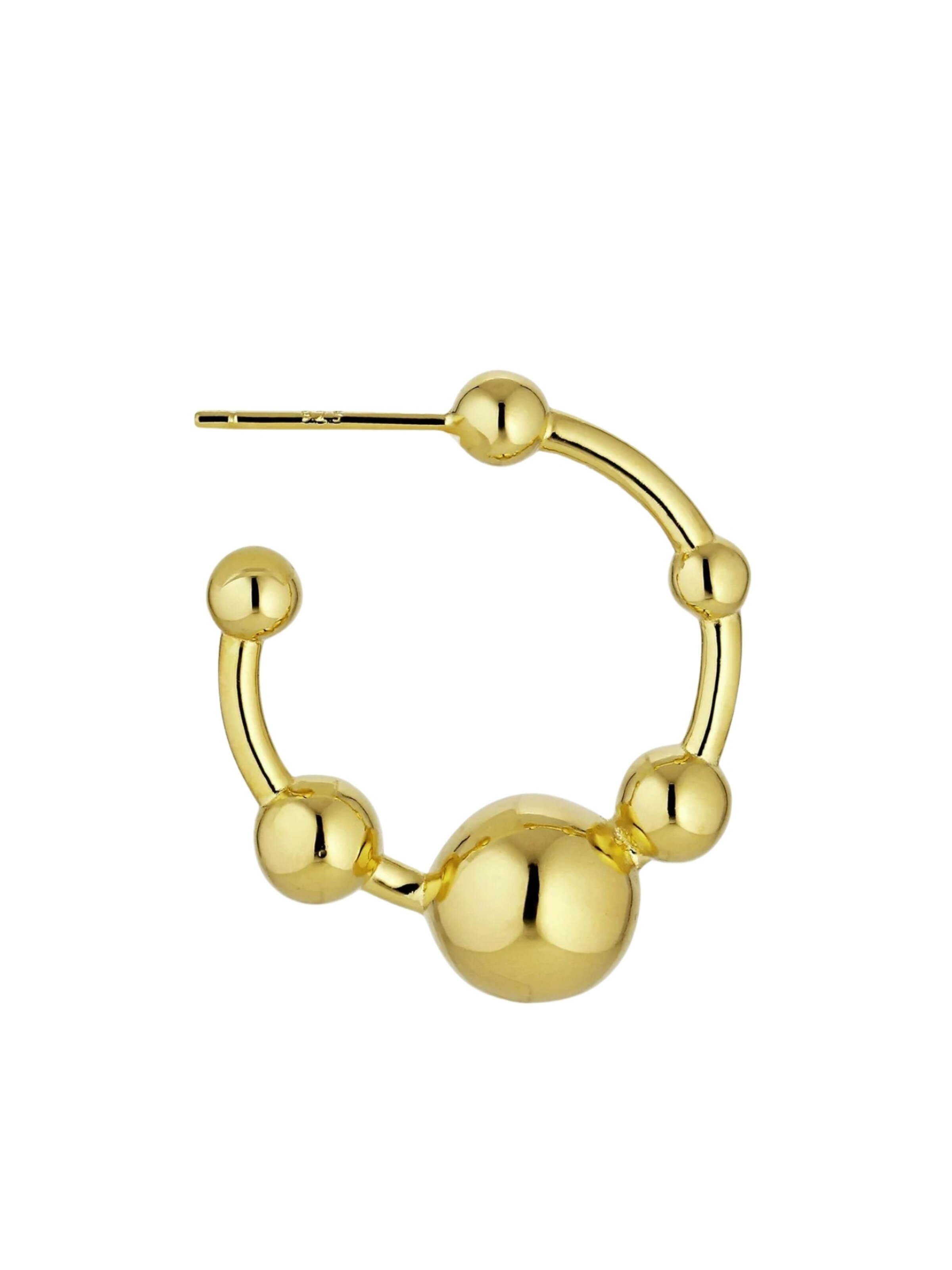 Jane Kønig Øreringe 'Atomic' i guld: forside