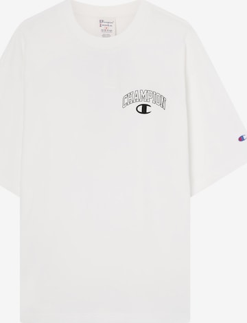 balta Champion Authentic Athletic Apparel Marškinėliai: priekis