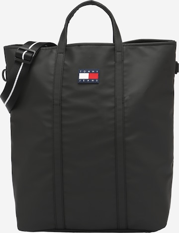 Tommy Jeans Shopper in Black: front