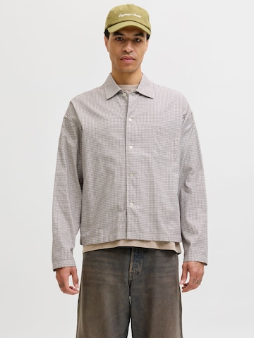 JACK & JONES Overhemd 'JORAustin' in Wit: voorkant