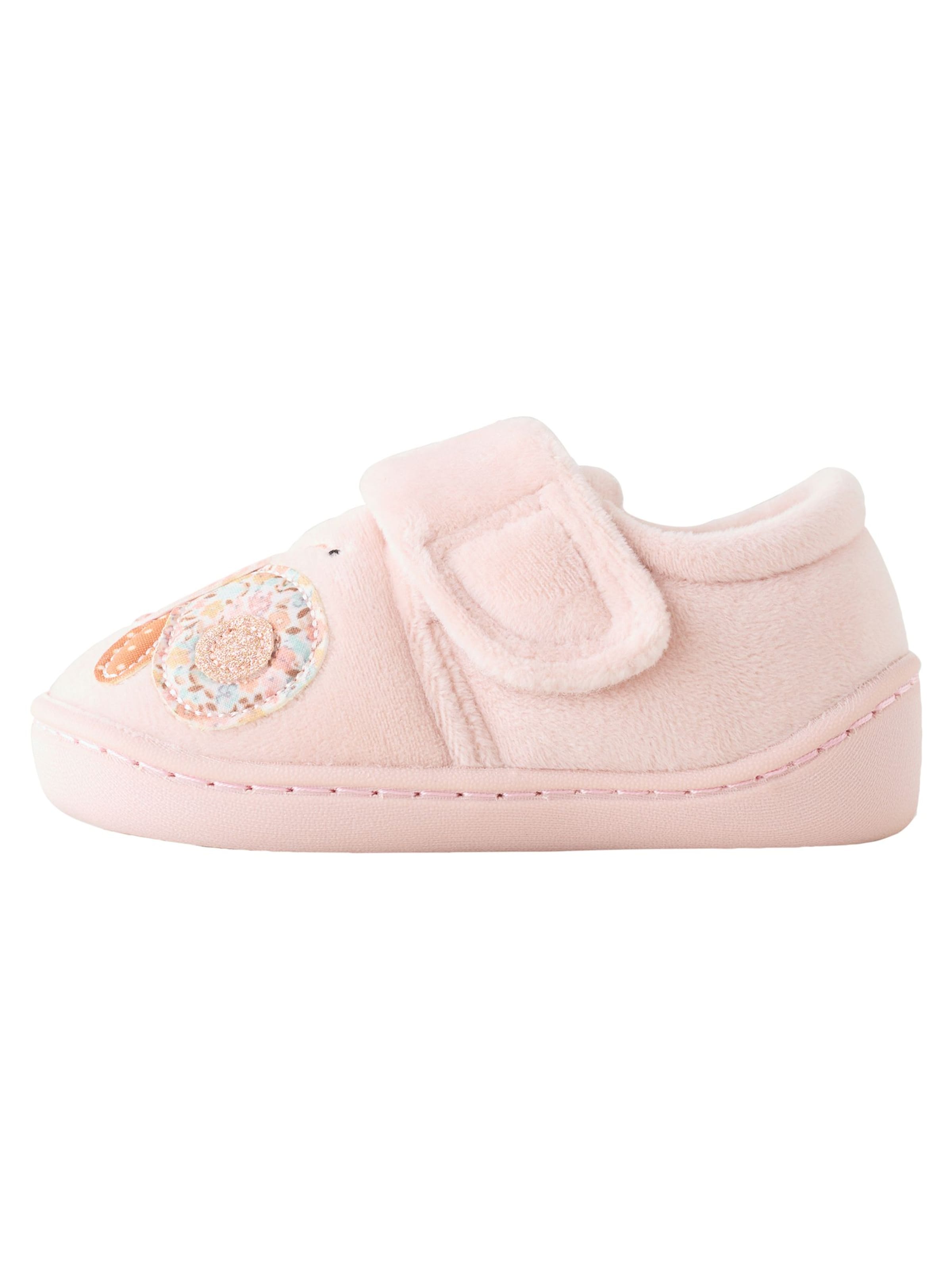 Papuci de casă de la Next pe roz: față