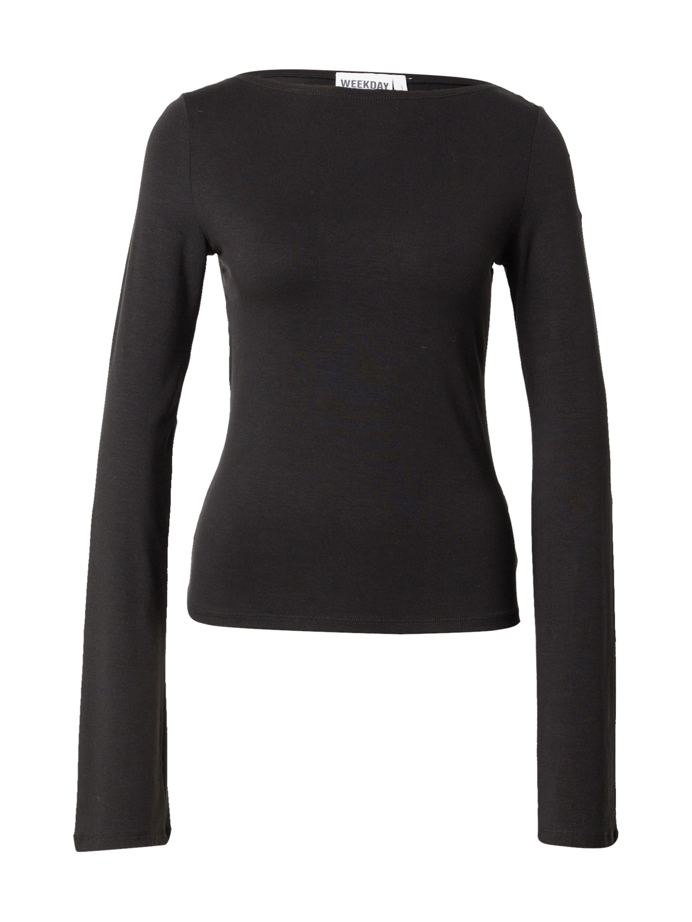 WEEKDAY Μπλουζάκι 'Annie' σε μαύρο: μπροστά
