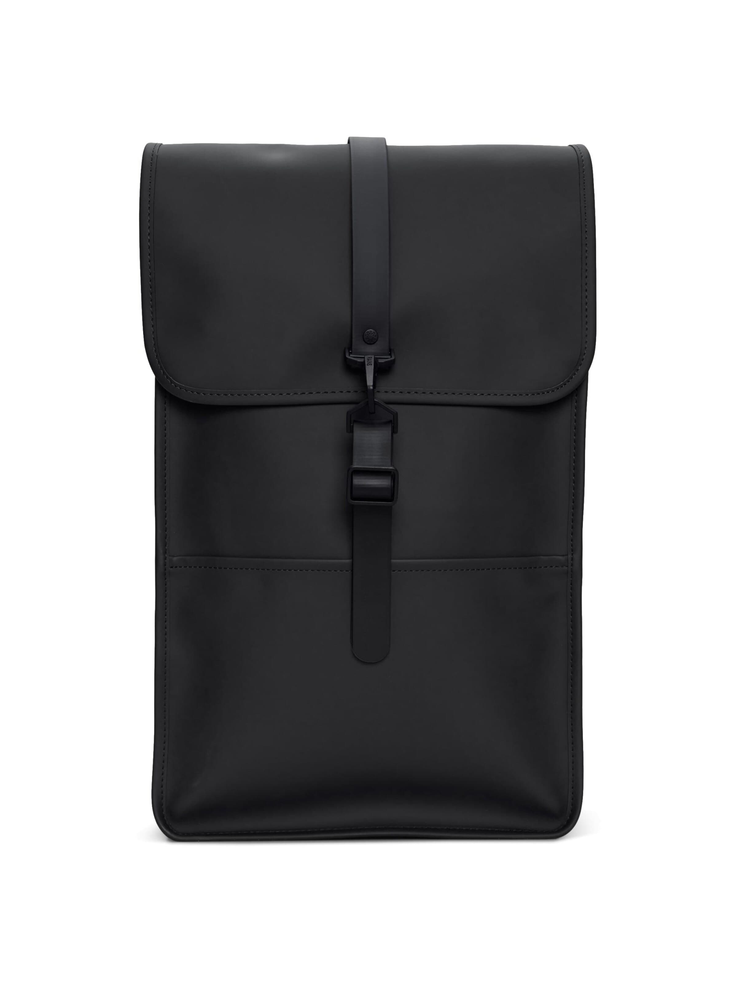 RAINS Backpack in Black: front
