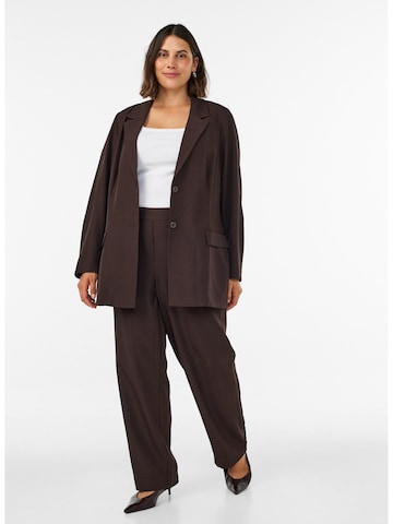 Zizzi Blazer 'FLILLOW' in Braun