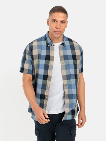 CAMEL ACTIVE Regular fit Button Up Shirt in Blue: front