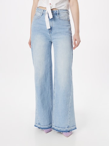 Fabienne Chapot Wide leg Jeans 'Bonnie' in Blue: front