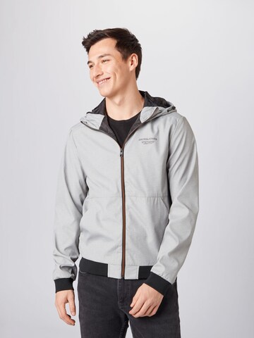 JACK & JONES Tussenjas 'Seam' in Grijs: voorkant