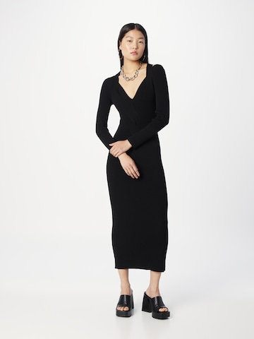 BOSS Black - Vestido de punto 'Famelina' en negro: frente