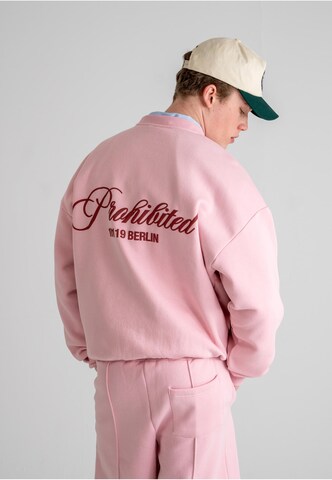 Prohibited Sweatshirt 'Hometown' in Pink: front