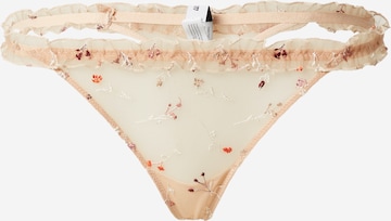 ETAM String 'REVE' i beige: forside