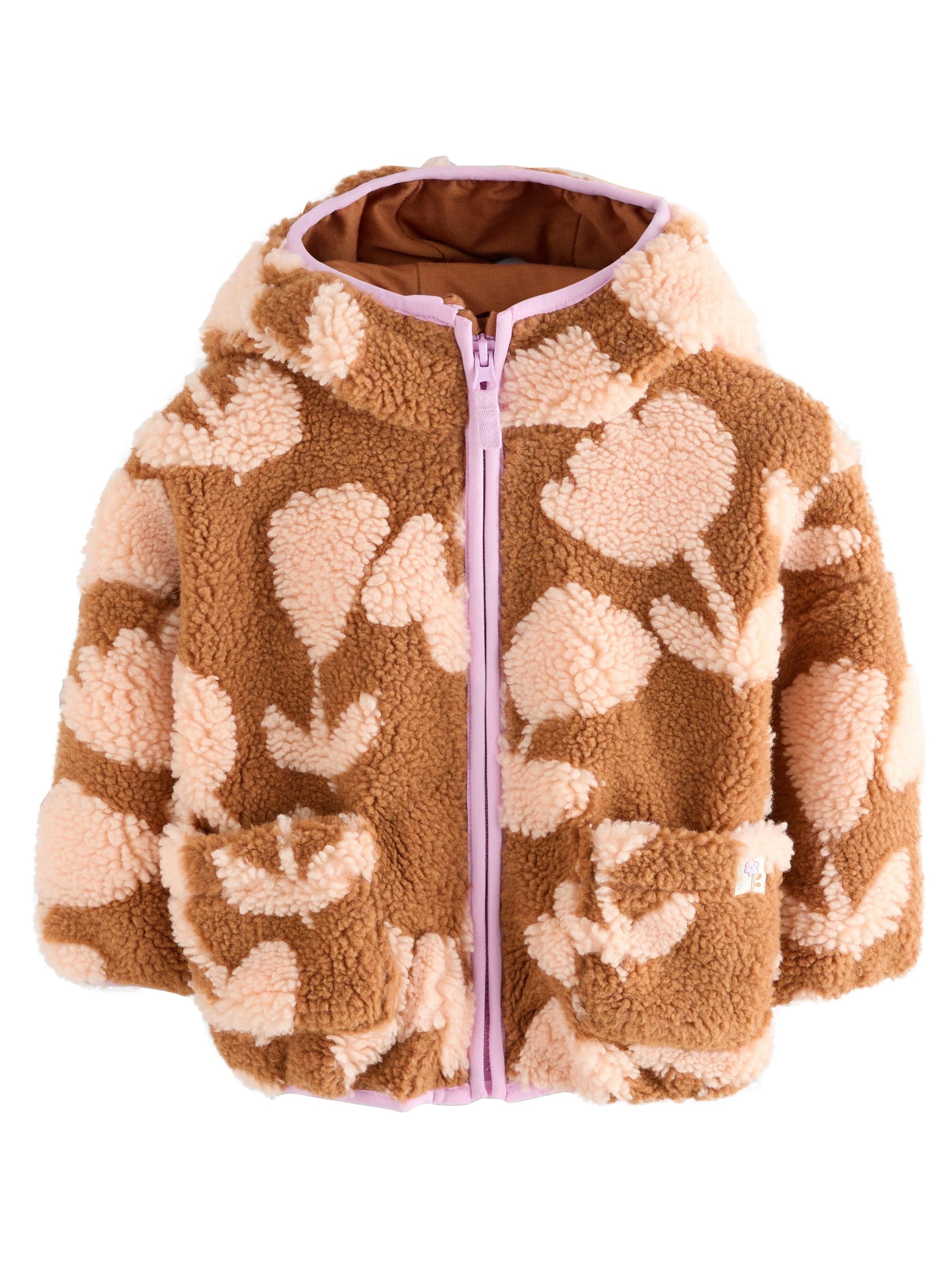 Next Bluza polarowa w kolorze brązowy: przód