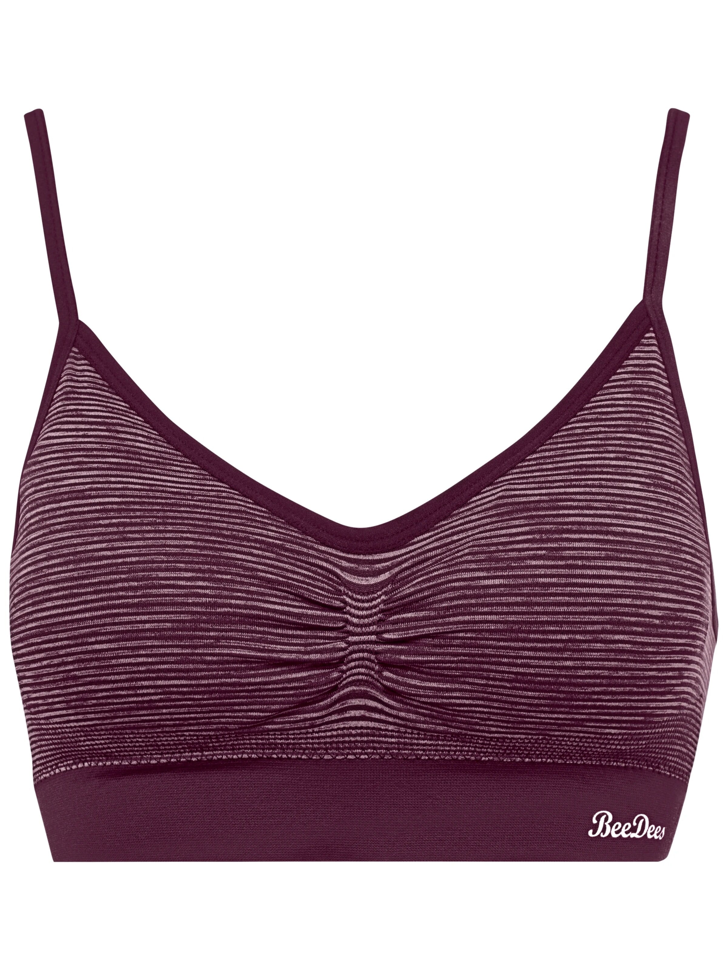 BeeDees Top 'Bustier Comfee Strap Top mit herausnehmbaren Cups und verstellbaren Trägern' in Purple: front