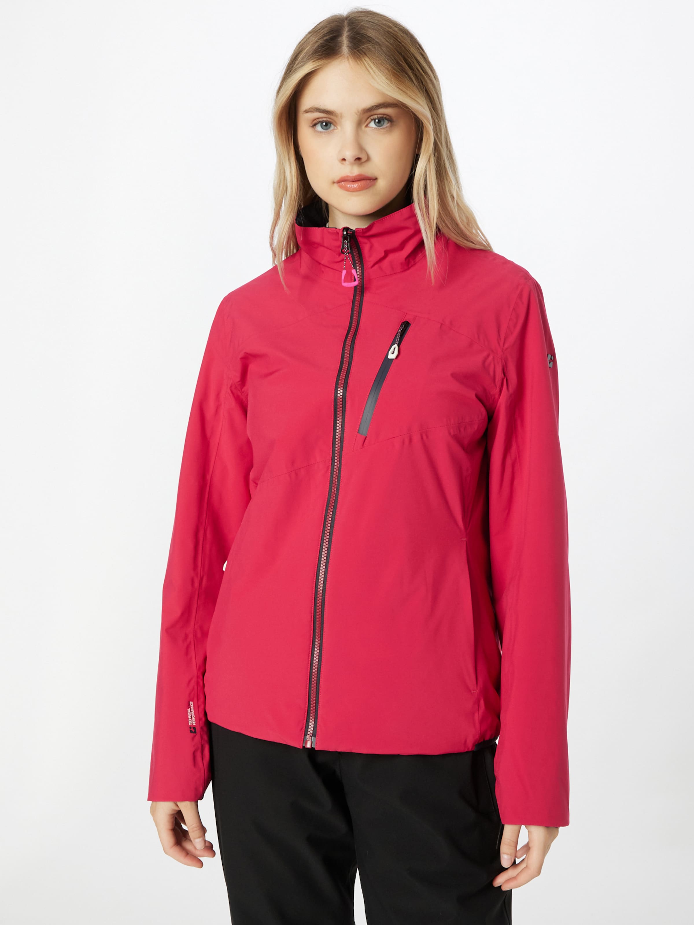 KILLTEC Outdoor Jacket \'KOW\' ABOUT Red Bright YOU | Navy, in