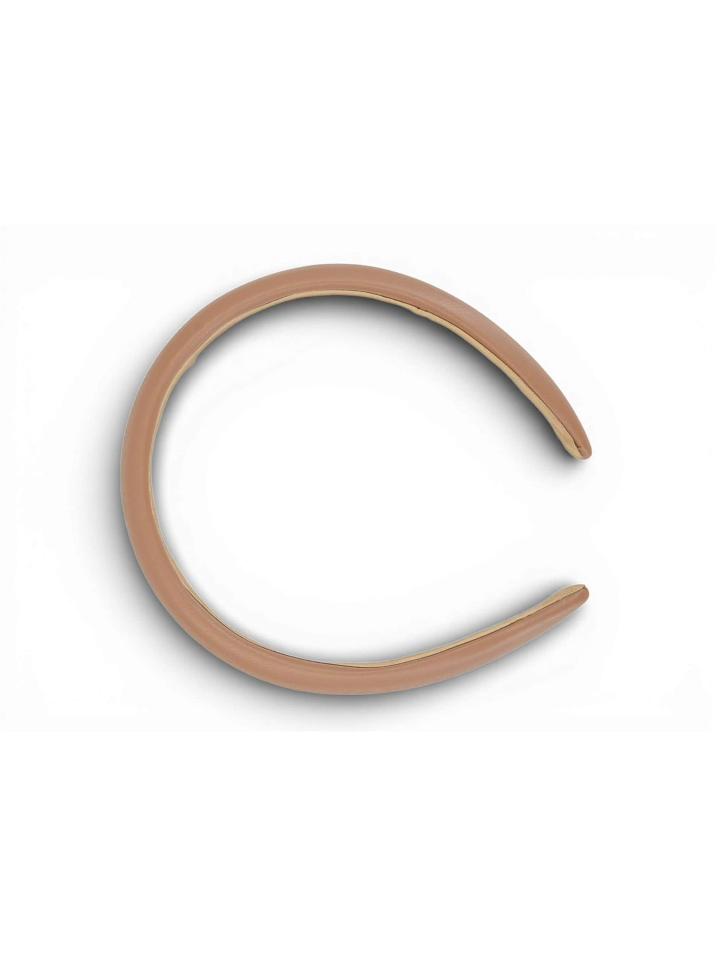 styleBREAKER Haarschmuck 'Haarreif Kunstleder Optik Breit'‌‌‌‌‌‌‌‌‌ in Braun