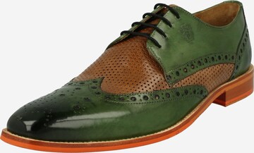 MELVIN & HAMILTON Lace-Up Shoes 'Martin' in Green: front