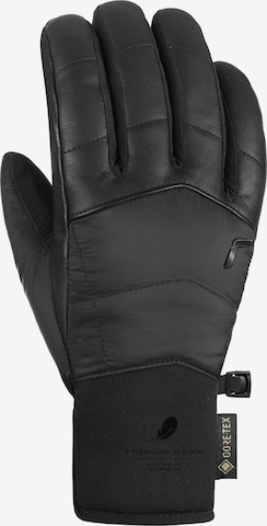 REUSCH Athletic Gloves 'Feather' in Black