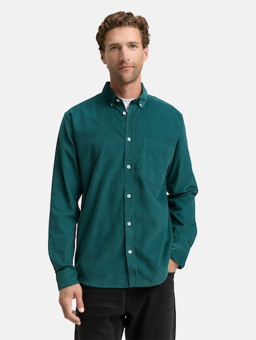 TOM TAILOR Regular fit Overhemd in Groen: voorkant