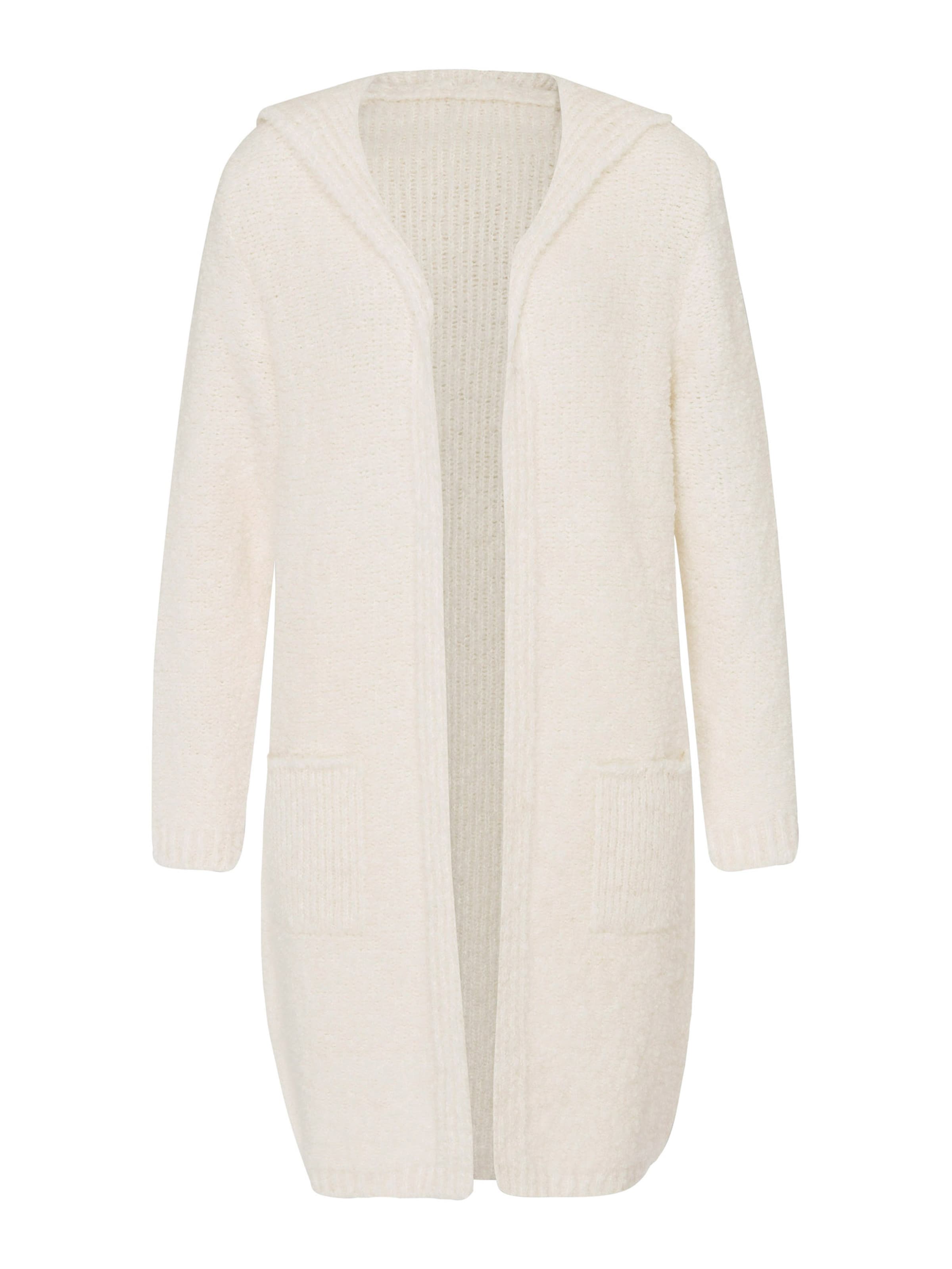 Cappotto in maglia di heine in beige: frontale