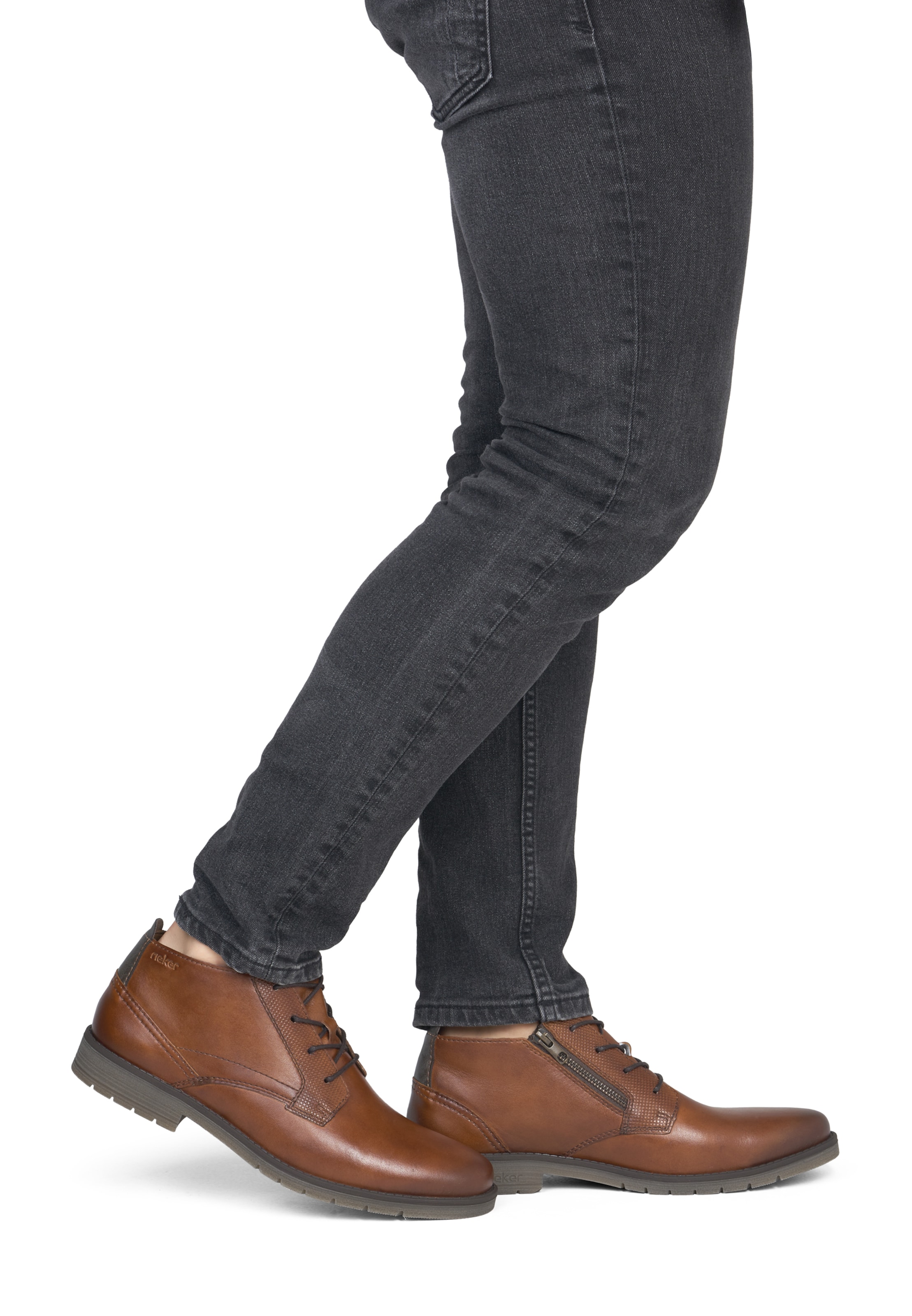 Rieker Schnürschuh in Braun