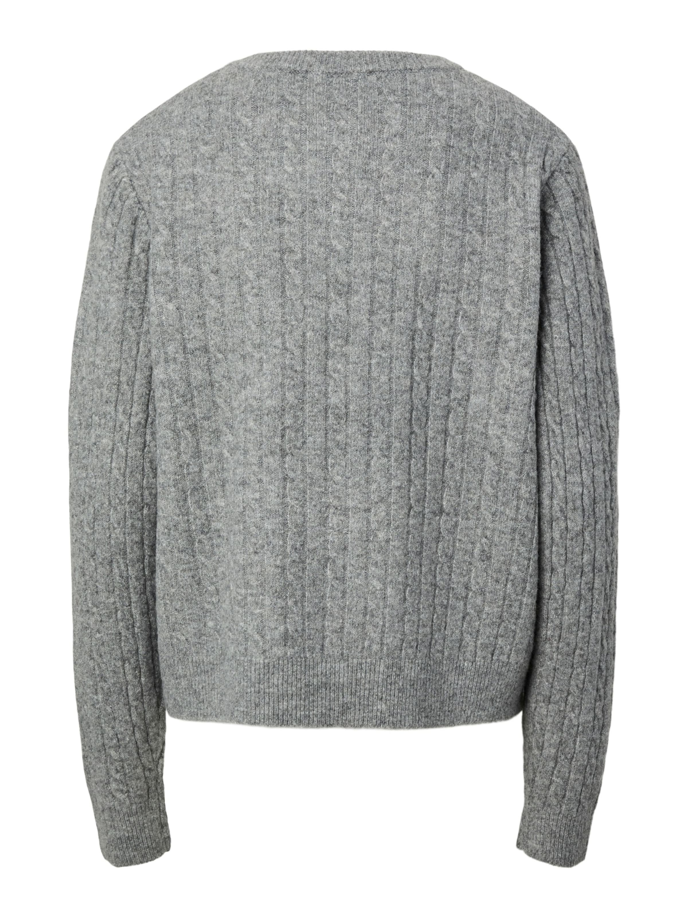 PIECES Strickjacke 'PCSILLY' in Grau