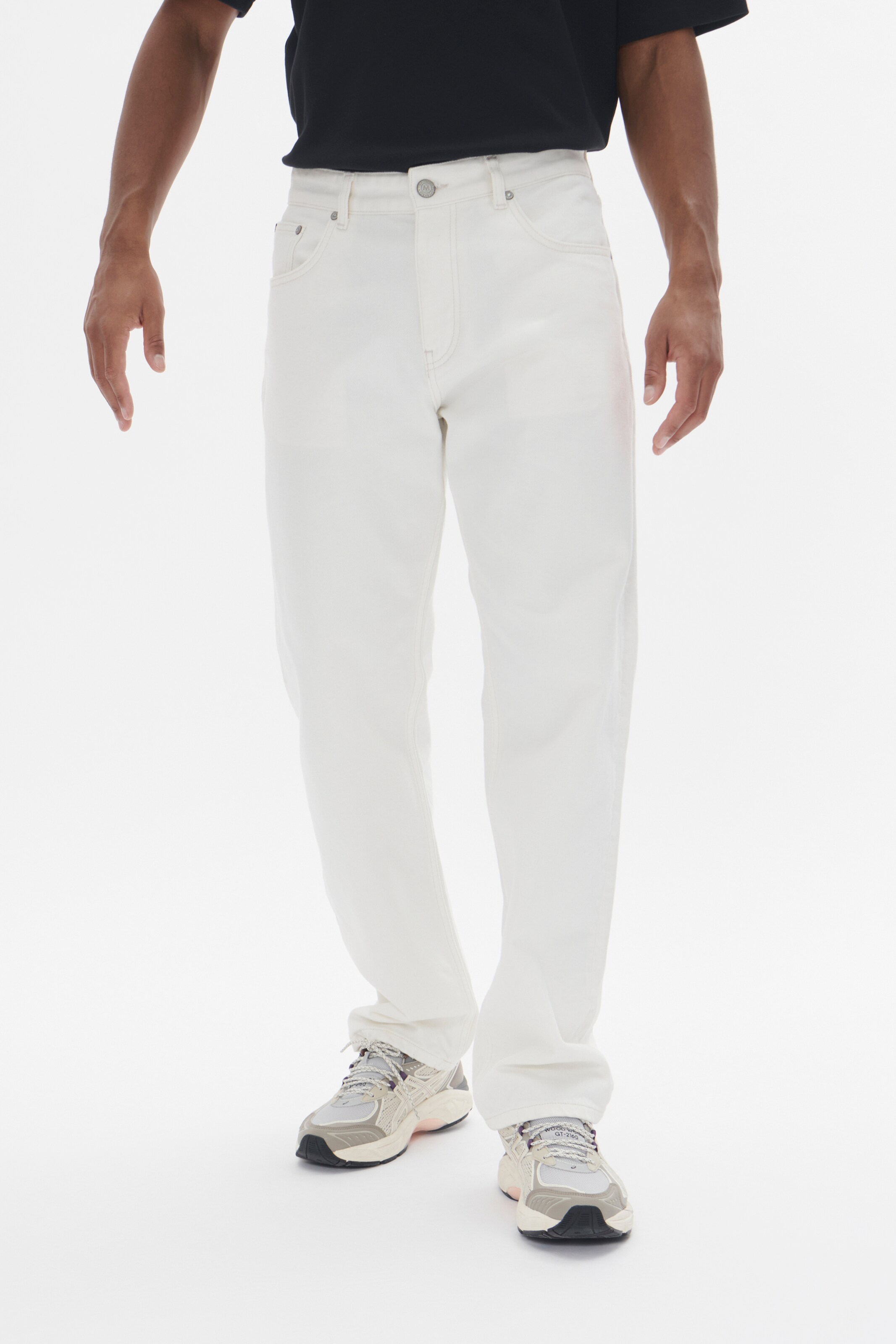 Matinique Loosefit Jeans 'Leland' i hvid: forside