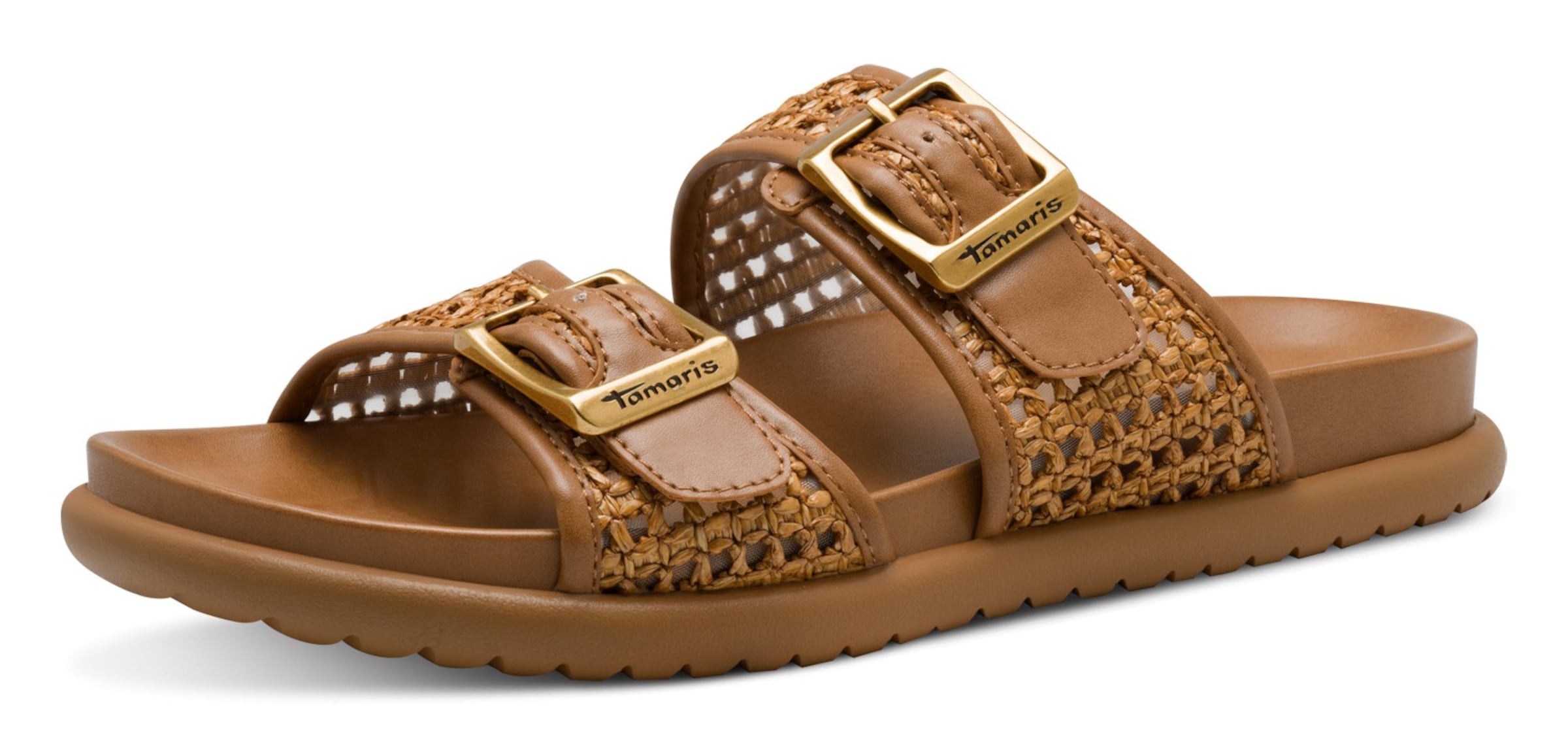 Tamaris Pantolette in Braun: Vorderseite