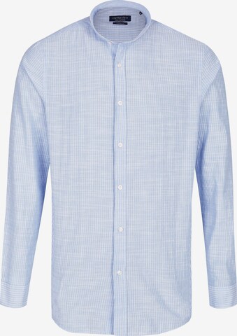 Coupe regular Chemise Steffen Klein en bleu : devant