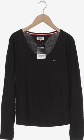 Tommy Jeans Langarmshirt S in Schwarz: predná strana